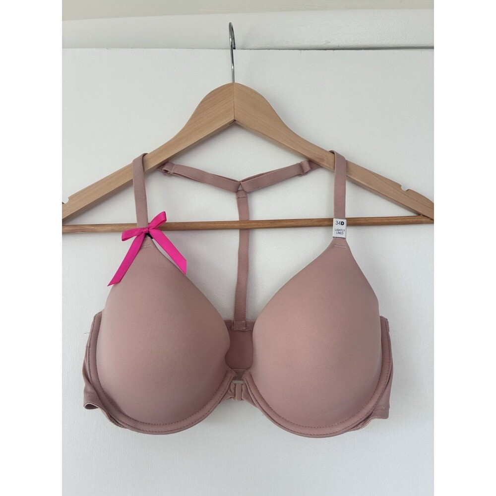 PINK Victoria's Secret Bra 34D Nude Beige Underwire NWT Women's